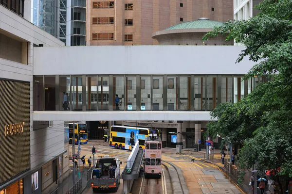 Scena Strada Nella Città Hong Kong Ott 2021 — Foto Stock