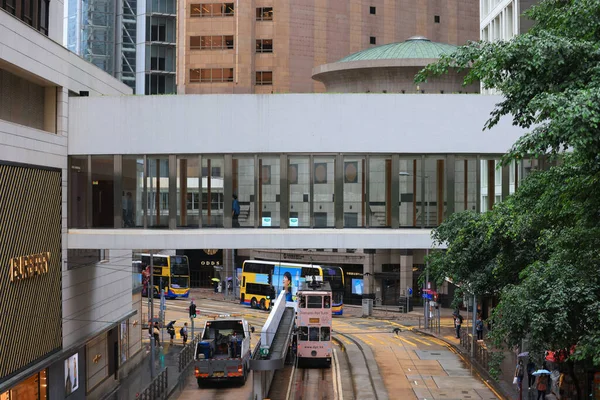 Scena Strada Nella Città Hong Kong Ott 2021 — Foto Stock