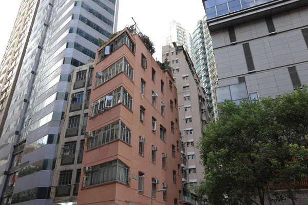 Hong Kong şehir mimarisi manzarası, 15 Ekim 2021 