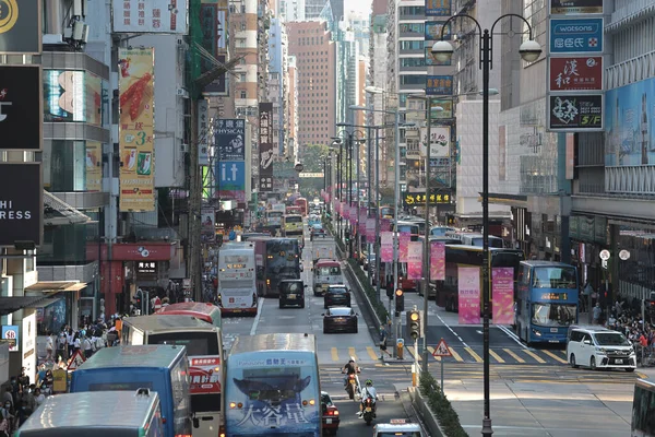 Street Scene Hong Kong City Oct 2021 — Stock Photo, Image