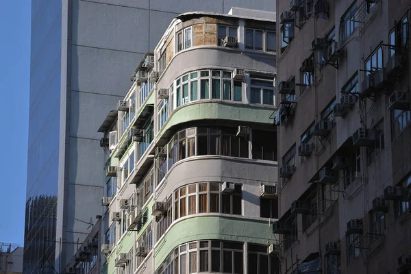 Arquitetura Residencial Cidade Hong Kong Out 2021 — Fotografia de Stock