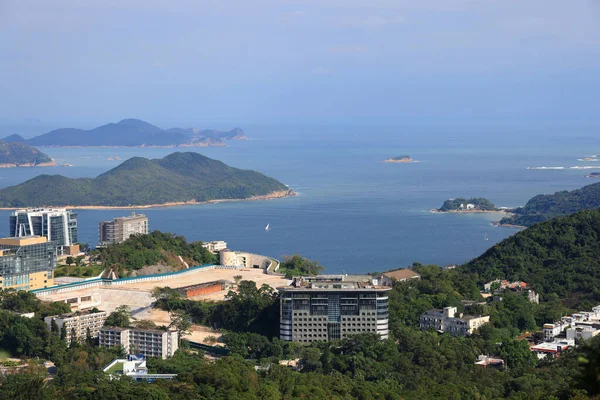 Wzgórza Architektura Hongkongu Paź 2021 — Zdjęcie stockowe