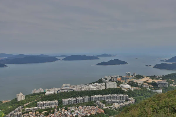 2021年10月17日香港山与建筑 — 图库照片