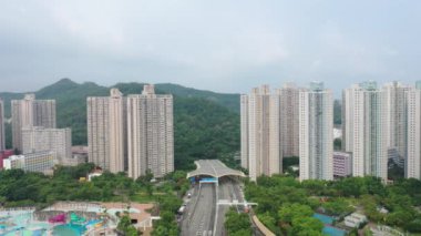  09 Ekim 2019: Tseung Kwan, New Town Hong Kong 'daki dokuz yeni kasabadan biri..
