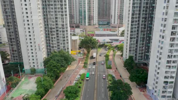 Out 2019 Tseung Kwan New Town Uma Das Nove Novas — Vídeo de Stock