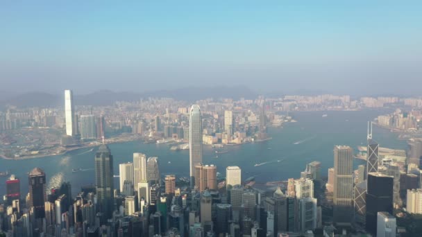 Ekim 2019 Victoria Peak Honk Kong Dari Apartmanlar — Stok video