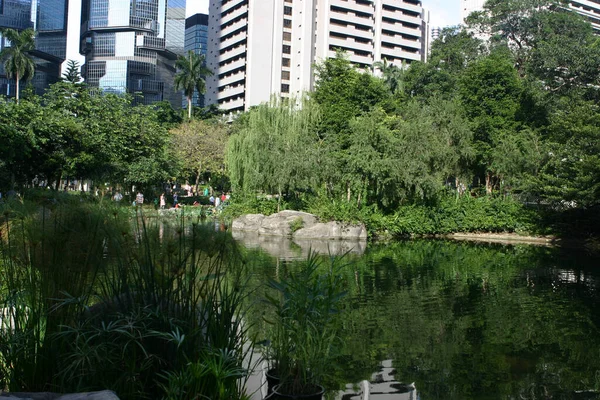 Táj Hong Kong Park Központi — Stock Fotó