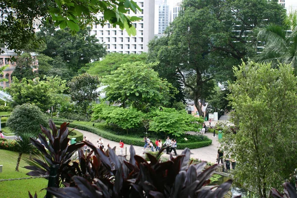 Krajobraz Hong Kong Park Centralny — Zdjęcie stockowe