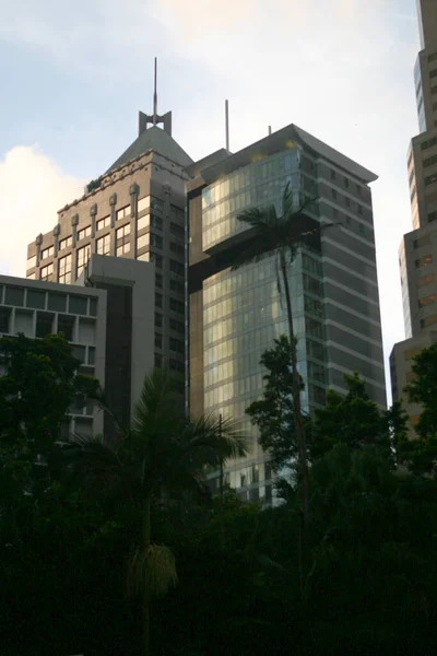 Sept 2004 Edificio Oficinas Centro Hong Kong — Foto de Stock