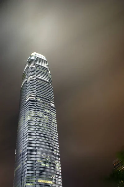 Сентября 2004 Night View Ifc Международный Финансовый Центр Гонконге — стоковое фото