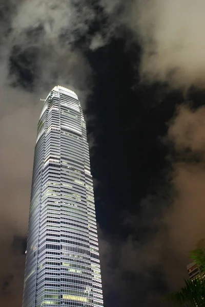 Septiembre 2004 Vista Nocturna Del Ifc Centro Financiero Internacional Hong — Foto de Stock