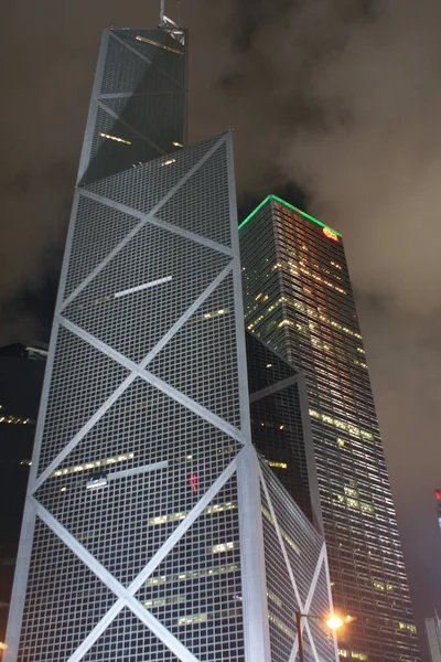 2004 Hong Kong Bank China Tower Natten — Stockfoto