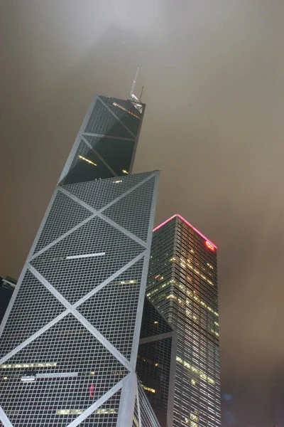 2004 Hong Kong Bank China Tower Natten — Stockfoto