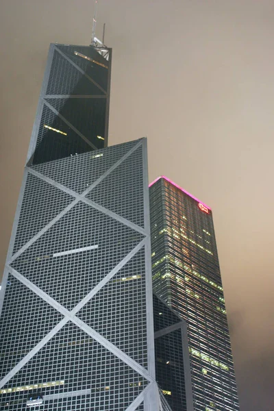 2004 Hong Kong Bank China Tower Natten — Stockfoto