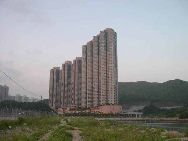 Maio 2004 Condomínios Elevação Edifício Residencial Distrito Tiu Keng Leng — Fotografia de Stock