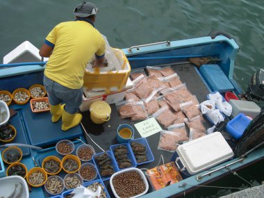 22 Haziran 2004 Hong Kong Sai kung yeni balıkçı tekneleri.