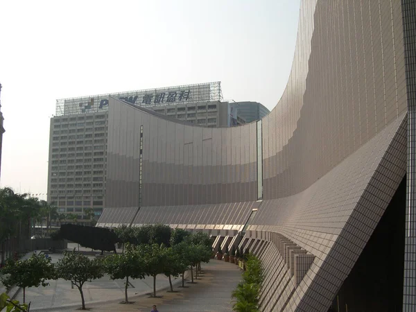 Juni 2004 Architectuur Van Het Cultureel Centrum Tsim Sha Tsui — Stockfoto