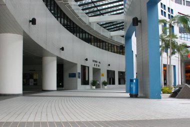 5 Temmuz 2004, Hong Kong, HKust 'taki boş koridor.