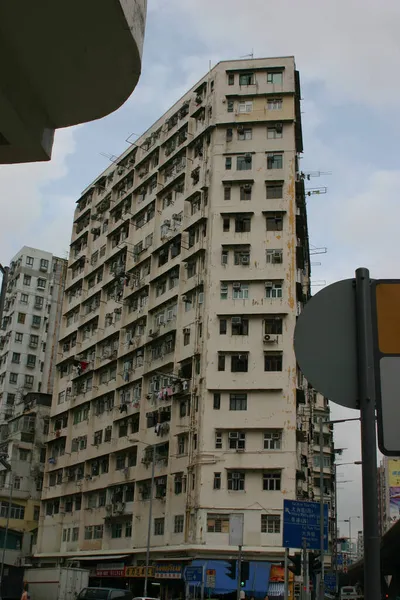 Luglio 2004 Sham Shui Tong Lau Vecchia Casa Hong Kong — Foto Stock