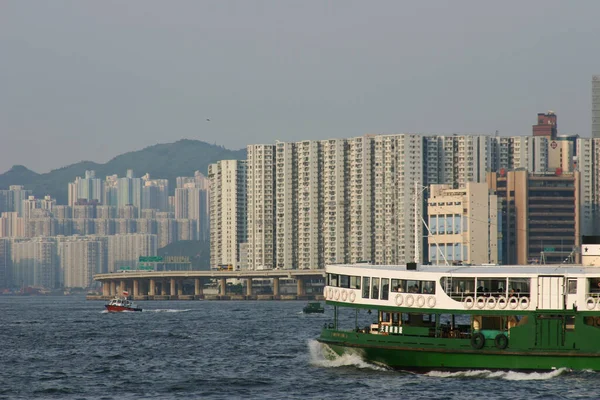 July 2004 Star Ferry Making Crossing Victoria Harbor — Stock Photo, Image