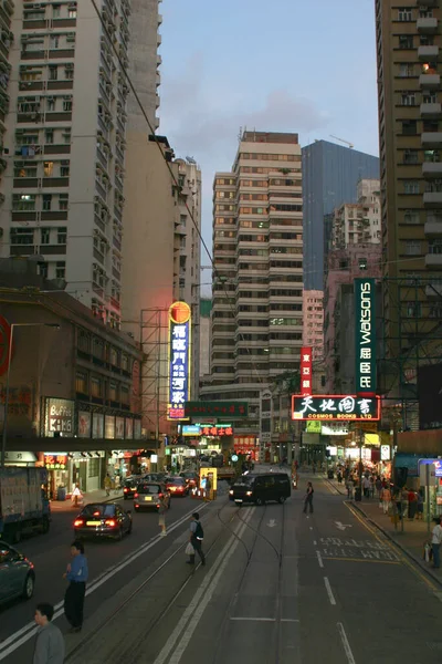 Juli 2004 Die Straßenansicht Der Johnston Road Hong Kong — Stockfoto