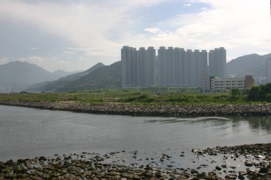 21 Temmuz 2021 Tiu Keng Pier Hong Kong manzarası