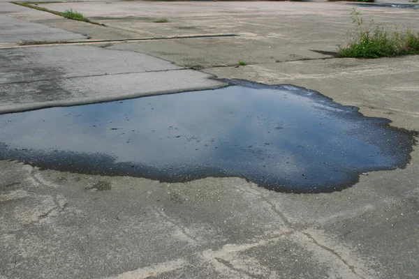 the stagnant water at the site, after the rai