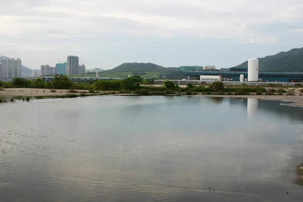 the stagnant water at the site, after the rai