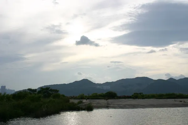 the stagnant water at the site, after the rai