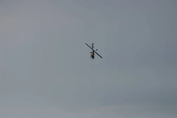 Flying Helicopter Remote Control Helicopter — Stock Photo, Image