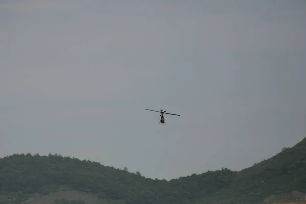 Vliegende Helikopter Afstandsbediening Helikopter — Stockfoto