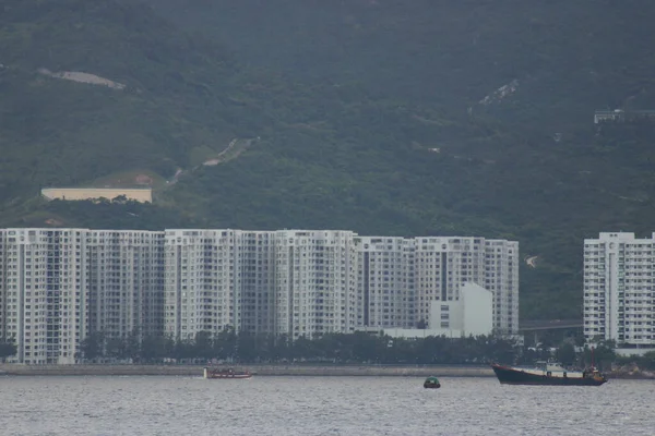 Július Heng Chuen Lakóépületek Hong Kongban — Stock Fotó