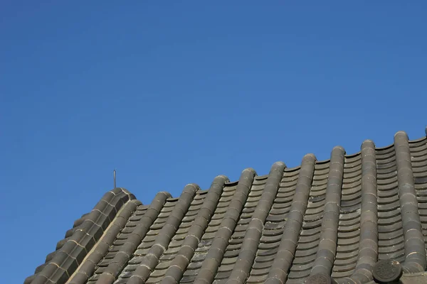 Kinesiska Takfoten Hörntakfoten Forntida Byggnader — Stockfoto