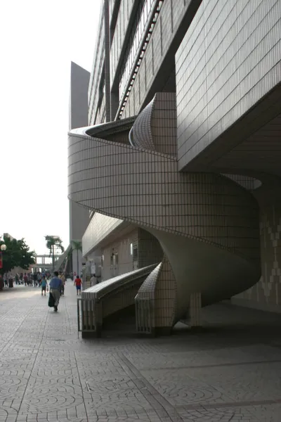 Ago 2004 Estructura Arquitectónica Del Centro Cultural Hong Kong — Foto de Stock