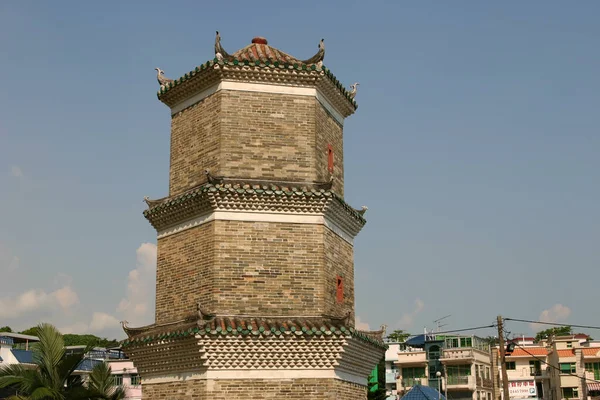 Ago 2004 Tsui Sing Lau Pagoda Yuen Long Hong Kon — Foto de Stock