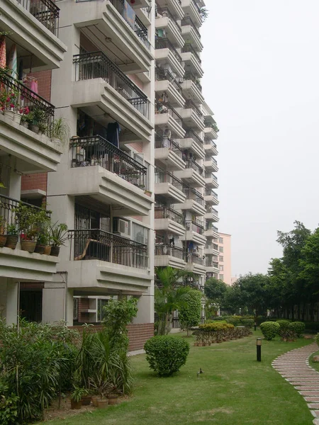 Paź 2004 Nowe Budynki Mieszkalne Guangzhou Chiny — Zdjęcie stockowe