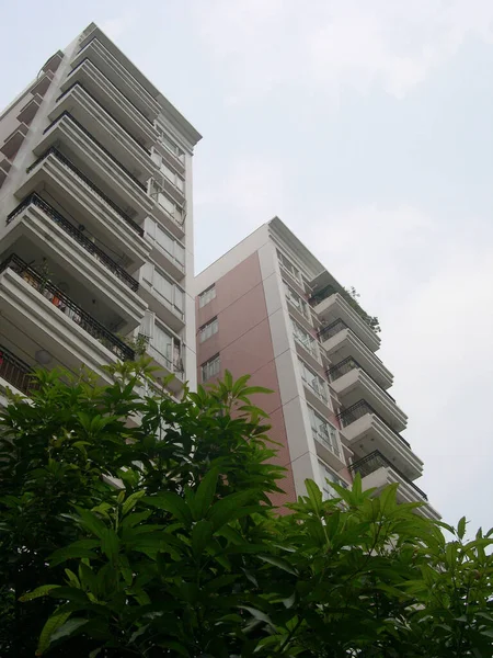 Octubre 2004 Los Nuevos Edificios Residenciales Guangzhou China — Foto de Stock