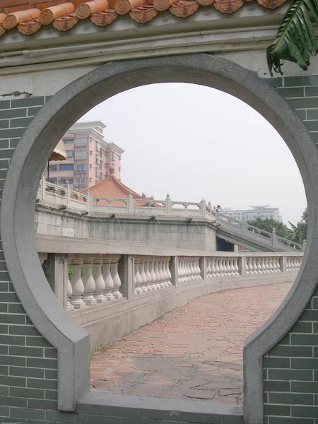 Oct 2004 Porte Arc Circulaire Temple Fangcun Wong Tai Sin — Photo