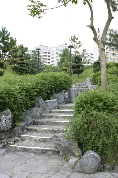 Червня 2004 Року Китайський Сад Міському Парку Стіні — стокове фото