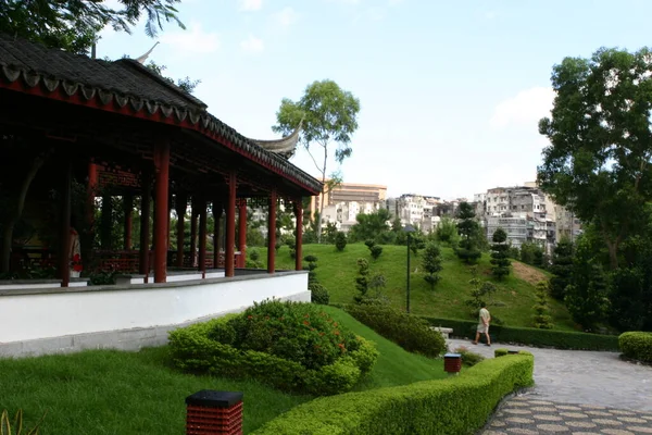 Ναός Παγόδα Kowloon Walled City Park Χονγκ Κονγκ — Φωτογραφία Αρχείου