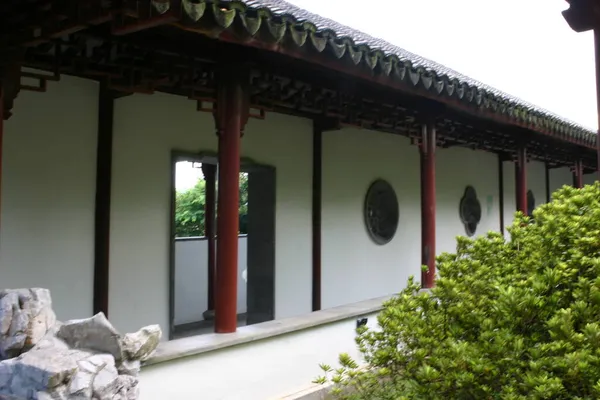 Chinesische Veranda Von Mauern Umgebenen Stadtpark — Stockfoto