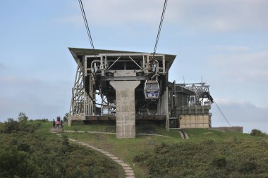 24 Ekim 2021 Ngong Ping 360 teleferiği Lantau Adası, Hong Kong.
