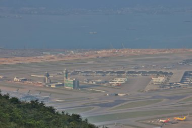 24 Ekim 2021 Hong Kong Uluslararası Havaalanı, Chek Lap Kok 