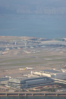 24 Ekim 2021 Kargo Terminali, Hong Kong Uluslararası Havaalanı