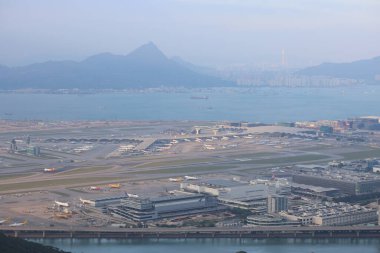 24 Ekim 2021 Kargo Terminali, Hong Kong Uluslararası Havaalanı