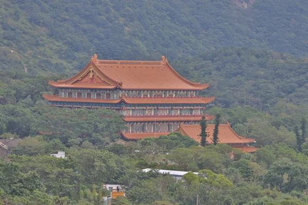 Okt 2021 Lin Kolostor Egy Buddhista Kolostor Található Ngong Ping — Stock Fotó