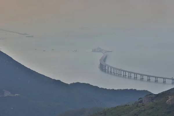 Oktober 2021 Die Brücke Die Zhuhai Mit Hongkong Und Macau — Stockfoto