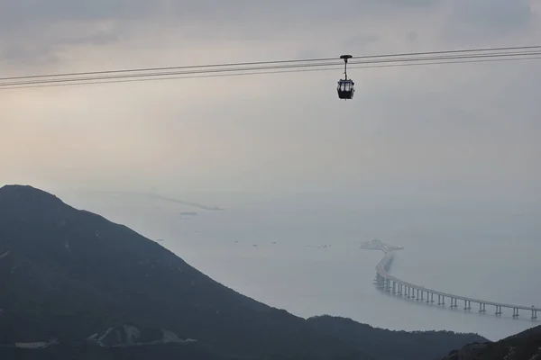 Oct 2021 Téléphérique Ngong Ping Avec Hong Kong Zhuhai Macau — Photo