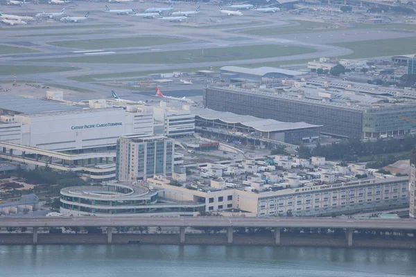 Окт 2021 Грузовой Терминал Международный Аэропорт Гонконга — стоковое фото