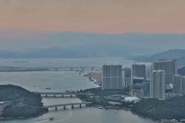 Oct 2021 Bahía Tung Chung Hong Kong Isla Lantau —  Fotos de Stock